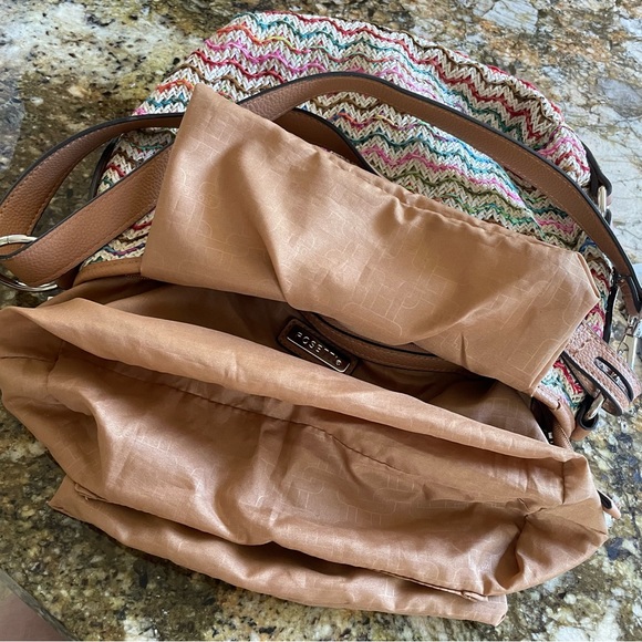 Rossetti Summer Fun Bag, off-white and multicolored weave, adjustable strap - Picture 9 of 11